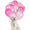 12in Pet Dog Birthday Party Sequins Latex Balloon Set 5 Gold Sequin Ball+5 Powder Agate Ball+5 Deep Pink Ball+5 Light Pink Ball-knewpets