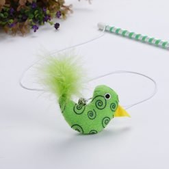 2PCS Funny Feather Mouse Cat Bell Ball Pet Supplies Catnip Color Bird Funny Cat Toy Purple Green Pet Interactive Toy-knewpets