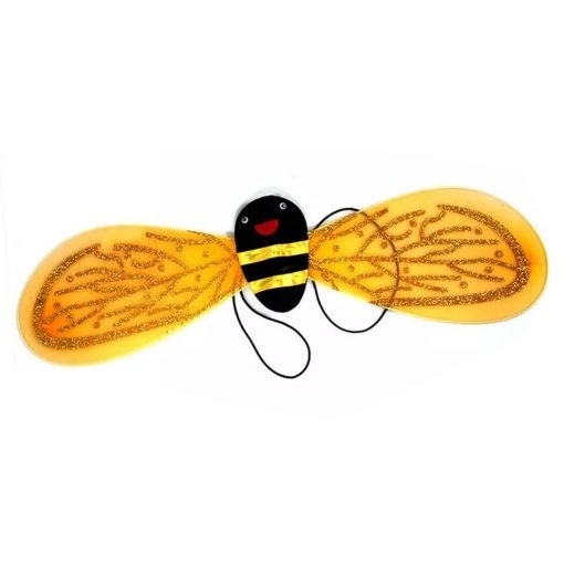 3Pcs/Set Kids Costume Set Honeybee Dress Up Wings With Hair Hoop & Magic Wand Party Show Costume Decoration-knewpets