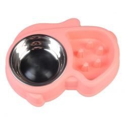 Stainless Steel Dog Bowl Travel Pet Dry Food Bowls For Cats Dogs Outdoor Drinking Water Fountain Pet Dog Dish Feeder-knewpets