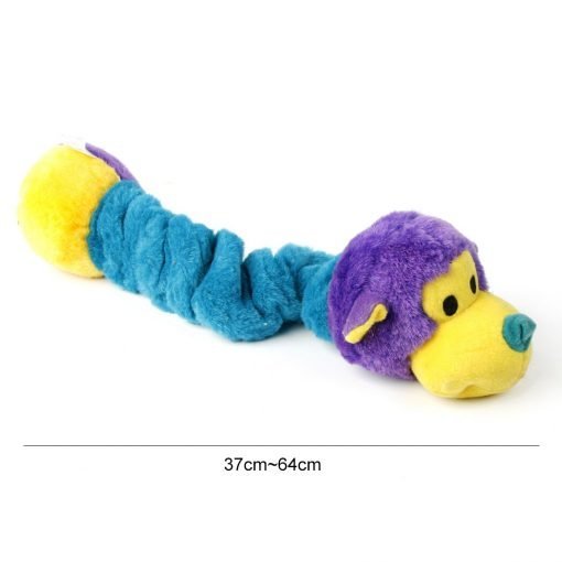 3pcs/set Dog Toys Pet Plush Toy Elastic Caterpillar Shape Dog Teething Toy Pet Squeaky Toys Pet Supplies New Arrive-knewpets