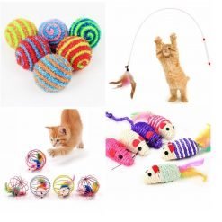 Cat Interactive Toy Stick Feather Wand With Small Bell Mouse Cage Toys Plastic Artificial Colorful Cat Teaser Toy Pet Supplies-knewpets
