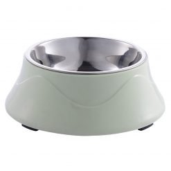 Feeding Dishes Non-slip Base Stainless Steel Color Spray Paint Pet Dog Bowls Puppy Cats Food Drink Water Feeder Pets Supplies-knewpets