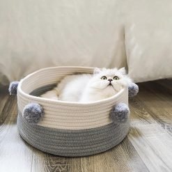 Nordic Pure Cotton Pet House Bed Creative Universal Breathable Cotton Pet Nest Pet Cave For Dog Cat Pet Supplies-knewpets