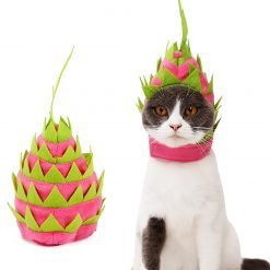 Pet Hat Dragon Fruit Shape Cap Pet Clothes Cosplay Pet Costume Decorative Supplies For Halloween Small Medium Dog Cat Rabbit-knewpets