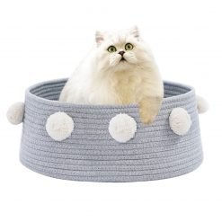 Pet House Bed Nest Creative Pompom Decor Warm Pet Nest Pet Cave For Dogs Puppy Cats Kittens Pet Supplies Four Seasons Universal-knewpets