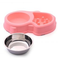 Stainless Steel Dog Bowl Travel Pet Dry Food Bowls For Cats Dogs Outdoor Drinking Water Fountain Pet Dog Dish Feeder-knewpets