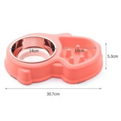 Stainless Steel Dog Bowl Travel Pet Dry Food Bowls For Cats Dogs Outdoor Drinking Water Fountain Pet Dog Dish Feeder-knewpets