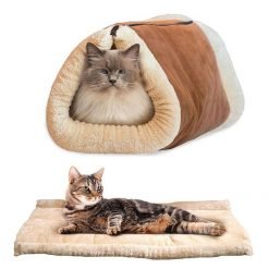 Winter Pet Soft Warm Bed House Plush Nest Cat Mat Slippers Shape Pad Cushion Cute Cat Beds & Mats Cat Supplies-knewpets